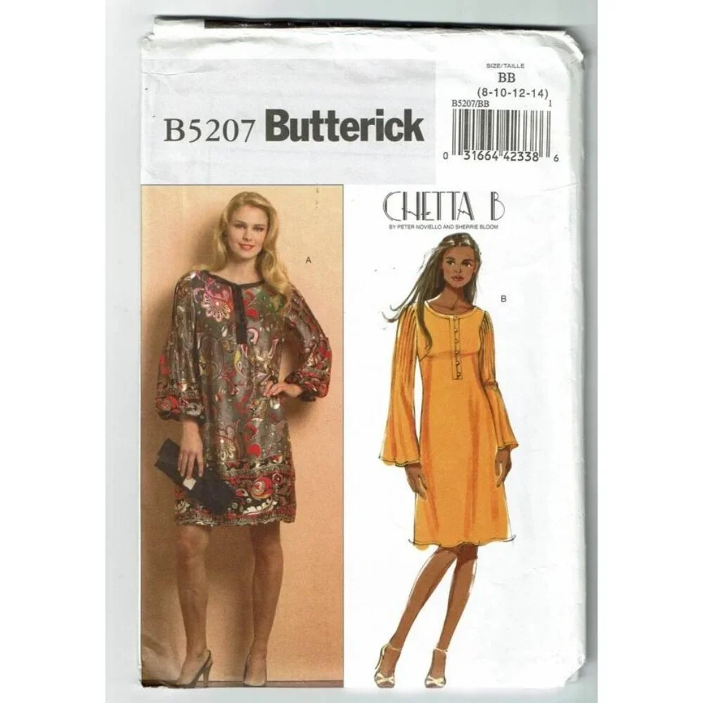 Butterick Sewing Pattern 5207 Dress Misses Size 8-14